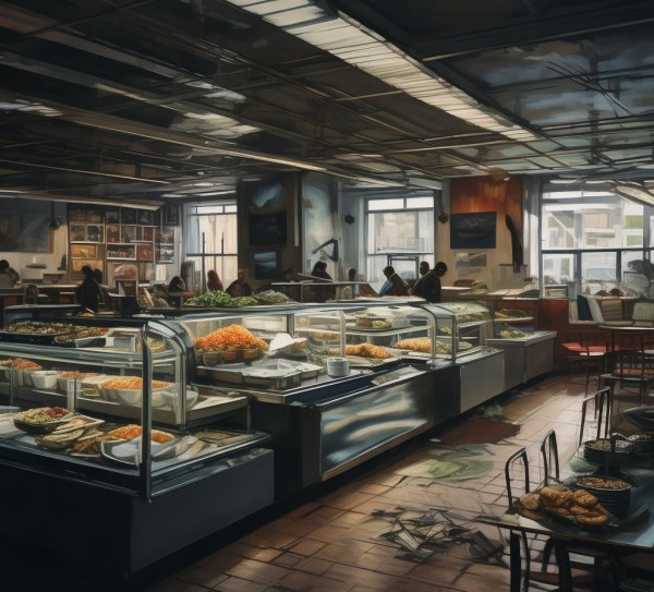 公司食堂，式微，服务升级